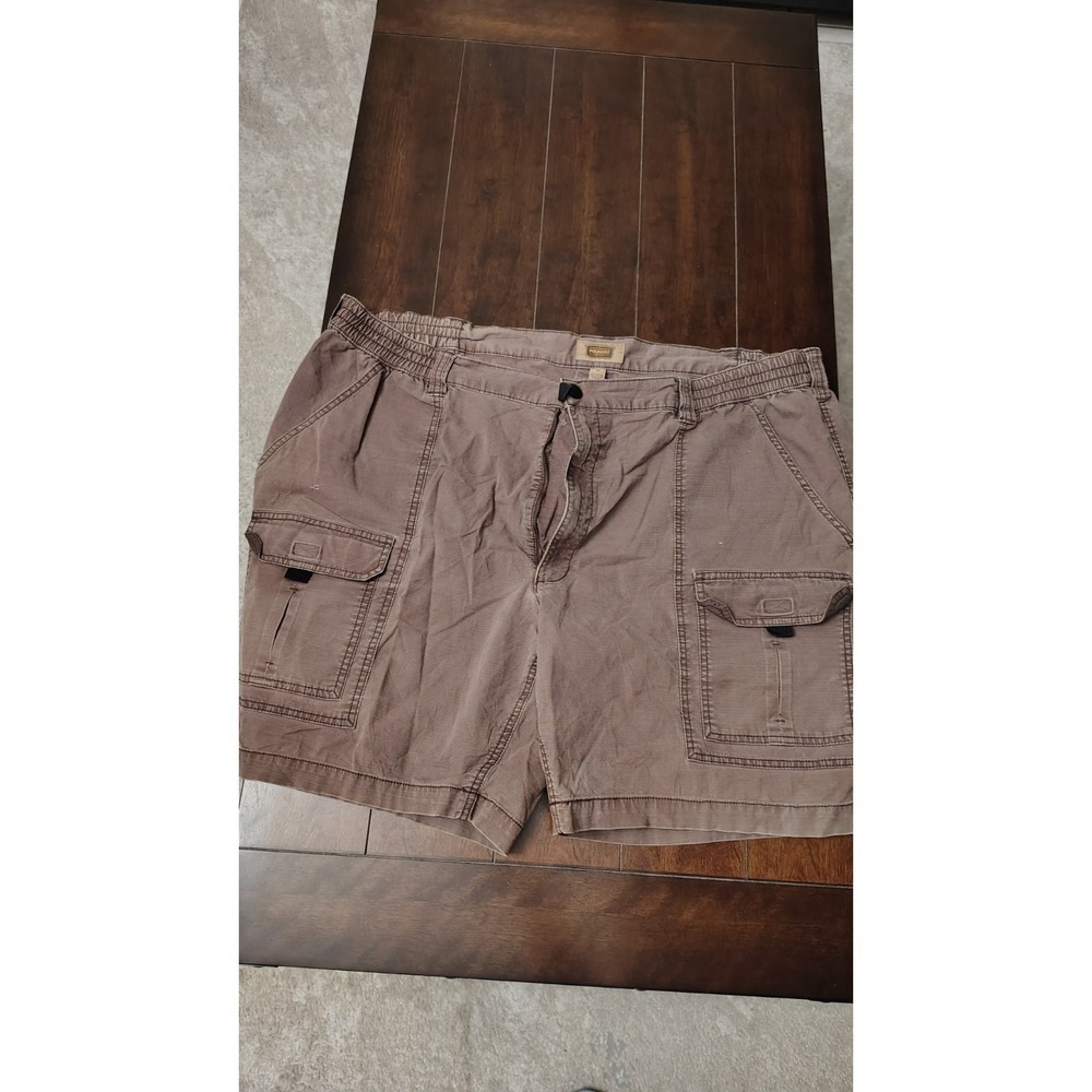 The Foundry Shorts Mens 48 Beige Cargo Cotton Belted Outdoor